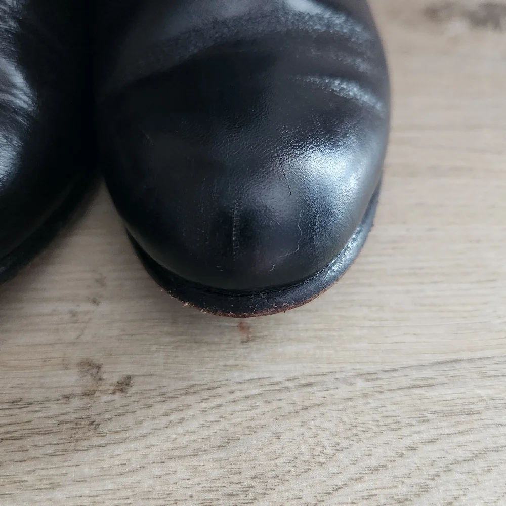 Botas Cuevas Black‎ Leather Chelsea Boots Kids Size 9